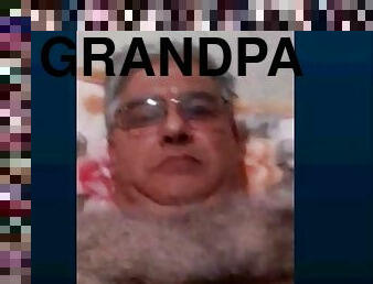 Argentine grandpa masturbate and cumming