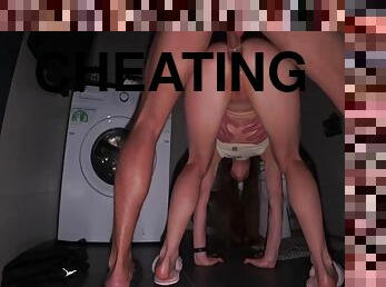 Real Cheating. Dirty Sex Of Wife With Lover In The Toilet. Anal