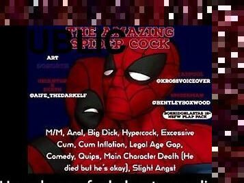 Deadpool gets fucked by Spiderman's gigantic cock