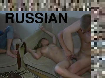 Russian beauty fucking and sucking