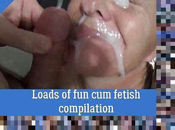 Loads of fun cum fetish compilation - biggest loads ever Part 1