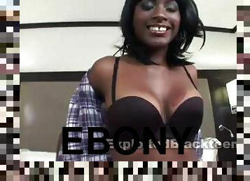 Ebony anal and facial pov