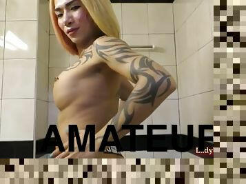 Amateur Ladyboy Natalie Solo Masturbation