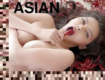 asiatisk, blandade-raser, bdsm, rumpa-butt, bondage