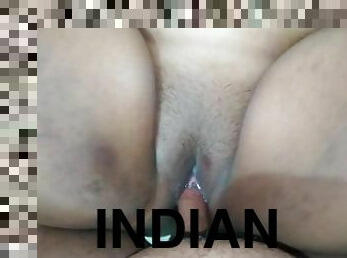 Indian hot aunty was wearing saree in room when neighbor boy saw her & fucked - Huge Cum Wild