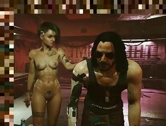 JUDY Cyberpunk 2077 hidden SEX scenes with Johnny Silverhand Full hd - 4K