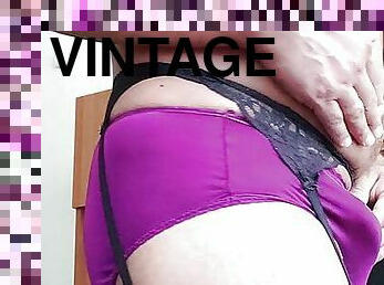 Purple vintage lingerie cuming