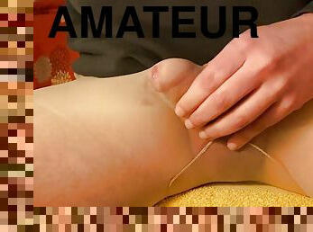 Masturbation and cumshot in my nylon pantyhose