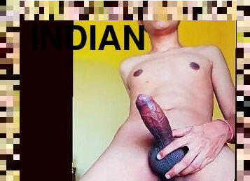 Indian horny gay masturbating and moaning 