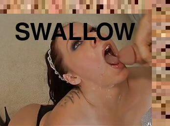 Swallow cum compilation