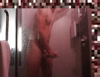 Hot Guy Jerks Off Passionately In The Shower