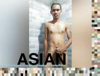 asyano, ligo, dyakol-masturbation, baguhan, malaking-titi, dalagita, bakla, solo, twink, titi