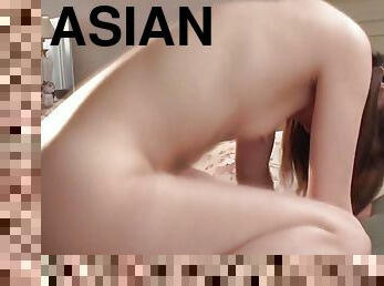 asiatisk, amatör, avsugning, tonåring, japansk, samling, knullande, dildo, vagina, close-up