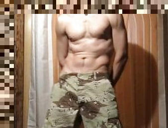 Muscular Guy With Hot Body Teasing And Belly Dancing!