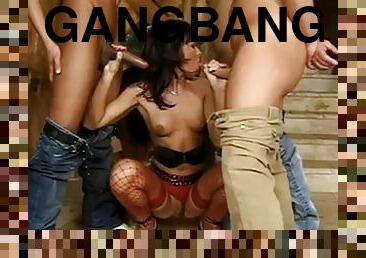 Hot anal gangbang