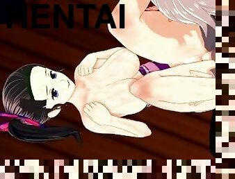 Hentai Suma seduces with her big ass and ends up fucking hard until cumming Demon Slayer Anime 3D