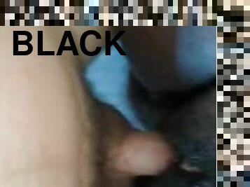 BLACK FTM GETS BAREBACK COCK IN TIGHT HAIRY PUSSY