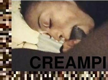 Throat fuck me and oral creampie