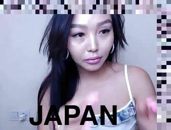 Cute japan slut flashing on web cam