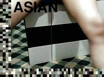 asiatisk, bading, pappa, onani, gammel, anal, cumshot, stor-pikk, homofil, compilation