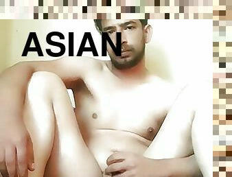 Asian boy masturbating