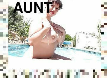 AuntJudysXXX - Your Busty Stepmom Devon Breeze catches you watching her Skinny Dipping