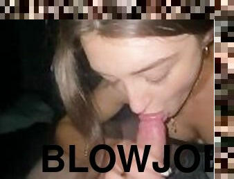 She gave me a late night sloppy blowjob