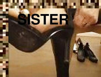 POV: Stepsister undecided about which shoes to wear. what is your favorite shoe? (foot fetish)
