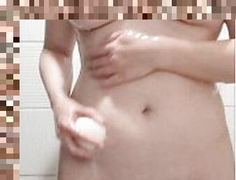 Soapy fun in the shower + Korean body scrub