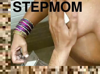 Shower with my girlfriends hot stepmom