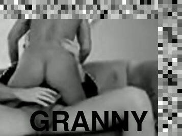 Granny blonde anal