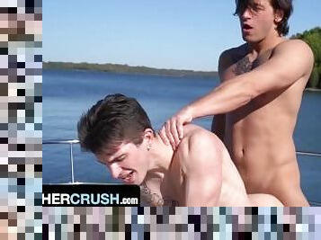 Hunk Step Brother Dalton Riley Bangs His Step Brother's Best Friend Caleb Morphy - BrotherCrush