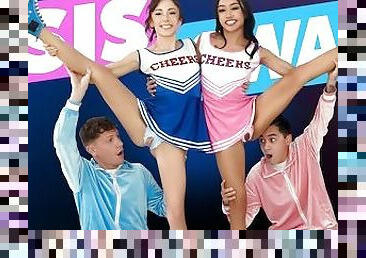 The Sneaky Rion & Juan Join The Cheerleading Squad In Order To Meet Slutty Girls & Get Laid- SisSwap