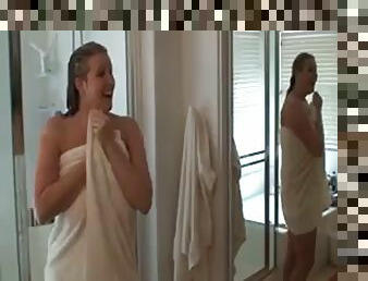 Zoey andrews after shower
