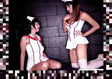 Hot nurses fucking in a surrreal type scenario