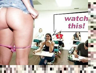 COLLEGE RULES - Slutty University Teens Sucking And Fucking For Chance To Win Big Money