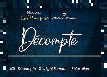 Décompte [French Audio Porn - JOI - Décompte - Très light Femdom - Relaxation]