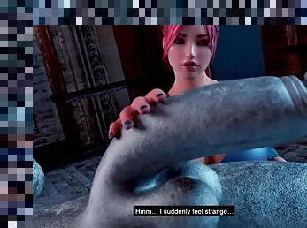In A Mysterious Place, The Girl Met A Mysterious Statue Of A Girl With A Penis, Who Gained Life And Screwed A Slut - 3d Futanari Nsfw60fps - Big juggs