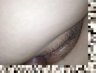 Virgin vagina of an 18-year-old teenager, opening her pussy for the first time, what delicious moans