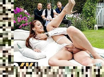 braut, im-freien, muschi, babe, schwer, pornsterne, gesichtspunkt, czech, hochzeit, rasiert