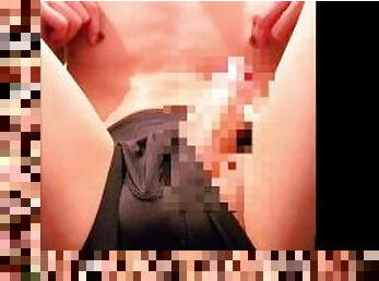Asian handsome man having sensitive nipple did nipple masturbation in internet cafe.His dick boner