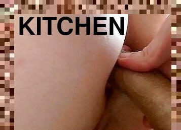 Girl 18 years old - anal sex in the kitchen, homemade, exclusive, real sex, first person.