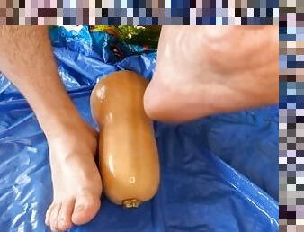 Oily Feet VS Giant Squash