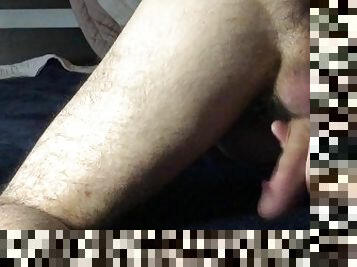 HAIRY DADS FEET BIG COCK AND ASS AND CUMSHOT