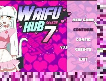 Waifu Hub S7 - Rumi from MHA [ PARODY HENTAI Game ] Ep.1 bunny hot blowjob  !