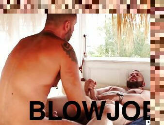 BEARFILMS Bear Adam Jones Swaps Head 69 With His Inked Daddy