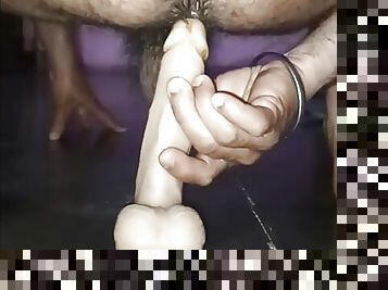 Indian middle age gay man using dildo for his satisfaction 