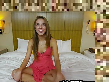 Teen fucks big cock for the first camera porn