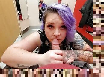 Dressing Room Blowjob