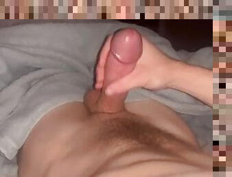 Young College guy shows off his huge cock